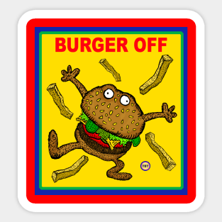 Burger Off Sticker